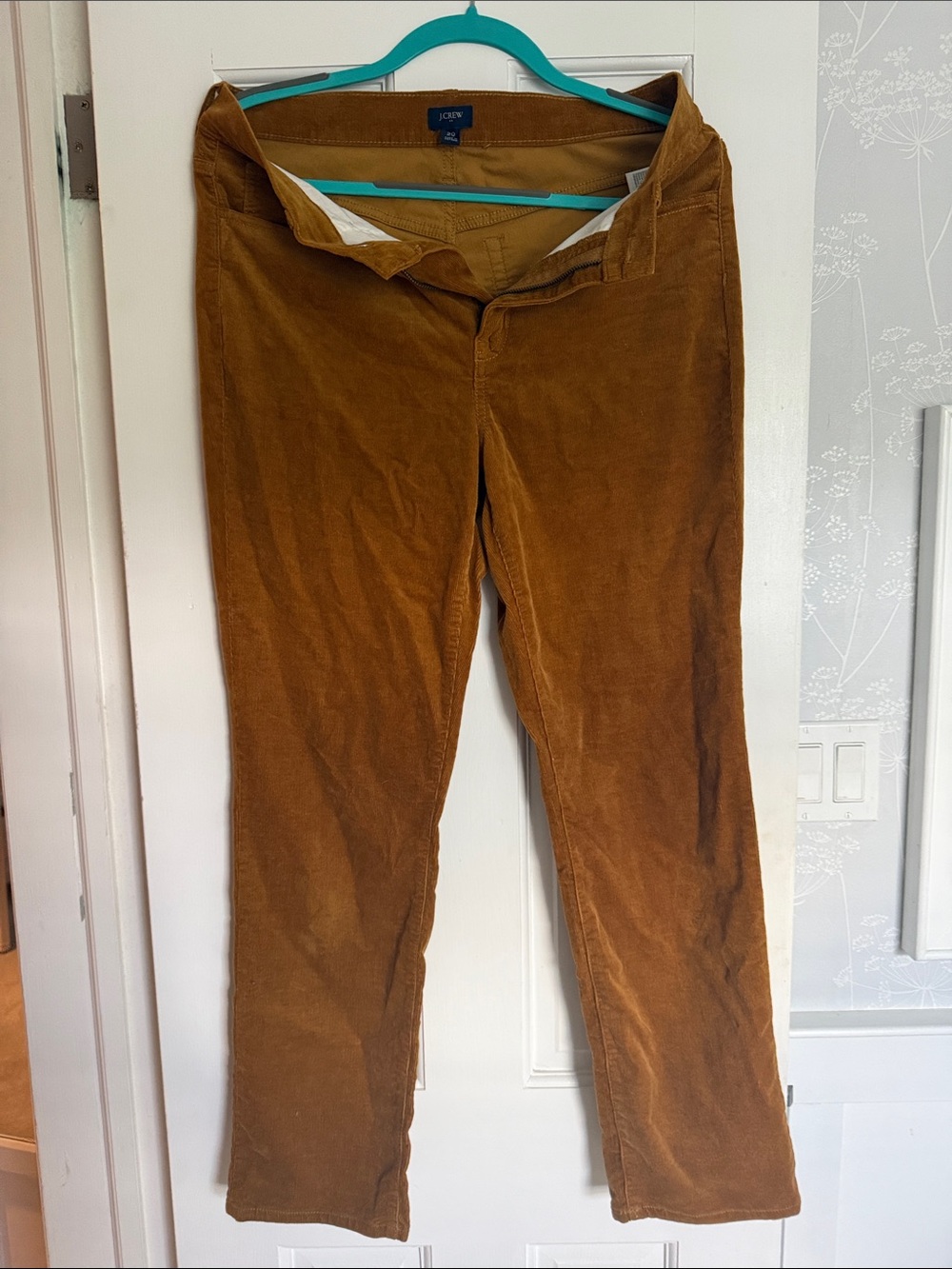 J. Crew Corduroy Pants in Camel Rust